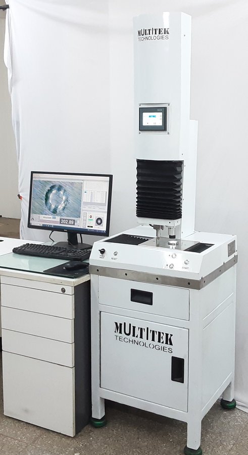 Multitek automated Brinell hardness tester with computer measurement system